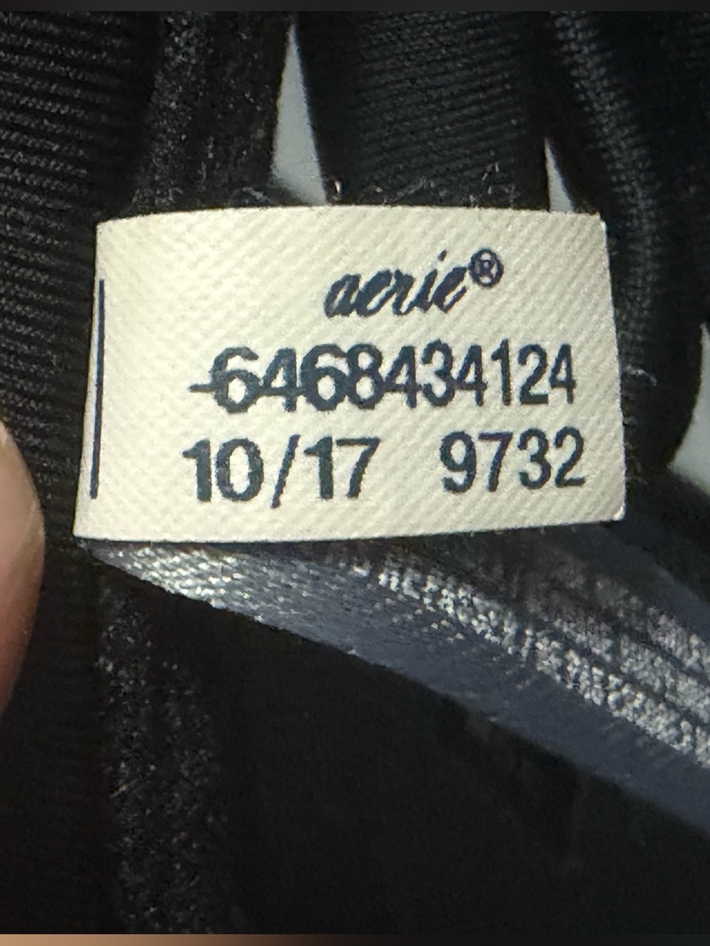 aerie Perker Push Up String Bikini Swim Top Underwire Women’s Size 36B Black - Picture 8 of 8